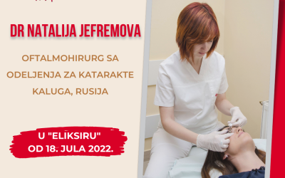 Dr Natalija Jefremova, oftalmohirurg za katarakte u “Eliksiru” od 18. jula 2022.